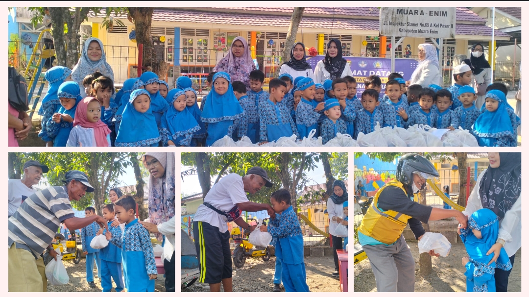 Tanamkan Jiwa Berbagi Sejak Dini, TK-PAUD TERPADU PERMANA adakan Jum’at Berkah